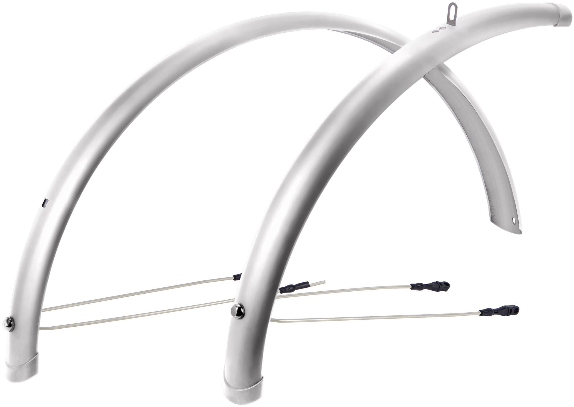 Contec spatbordset splash protect ct fender splash prot. 26 60mm silver shiny