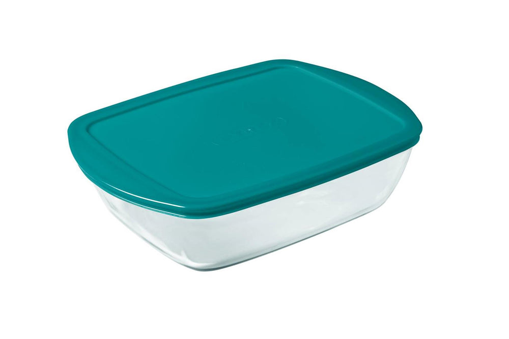 Pyrex cook store rechthoekige bewaarschaal 17x10x5cm - 400ml - borosilicate glass