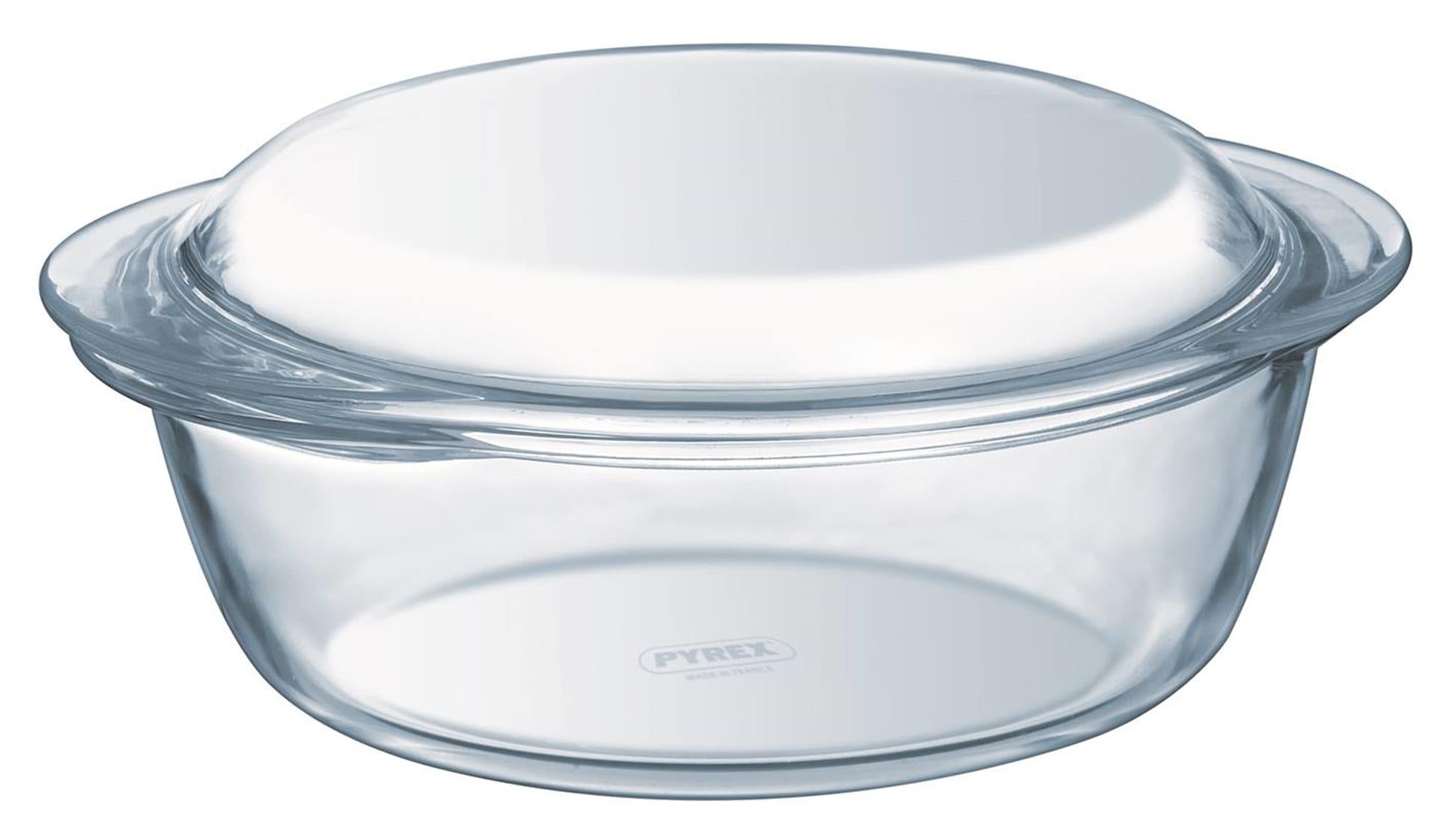 Pyrex ronde ovenschaal met deksel 2,1l