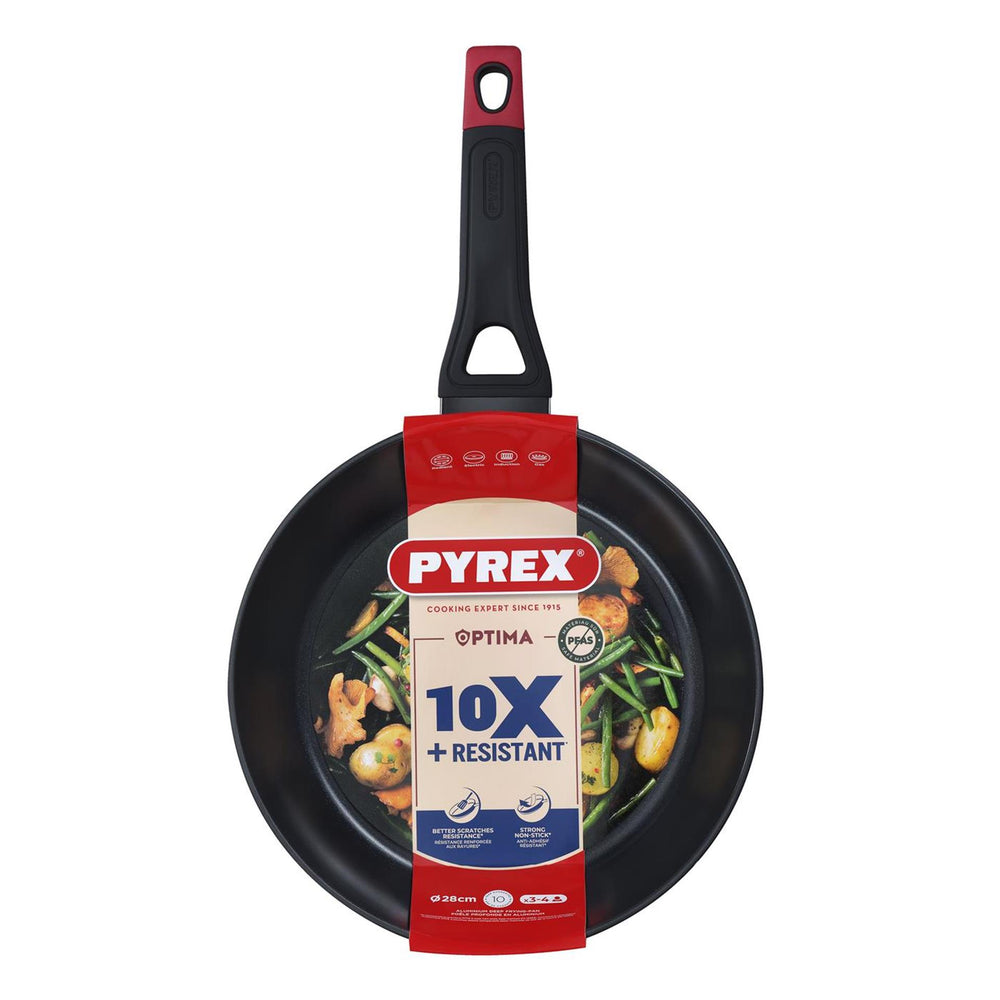 Pyrex optima+ diepe koekenpan ø28cm 10,9cm diep inductie voor o.a. inductie