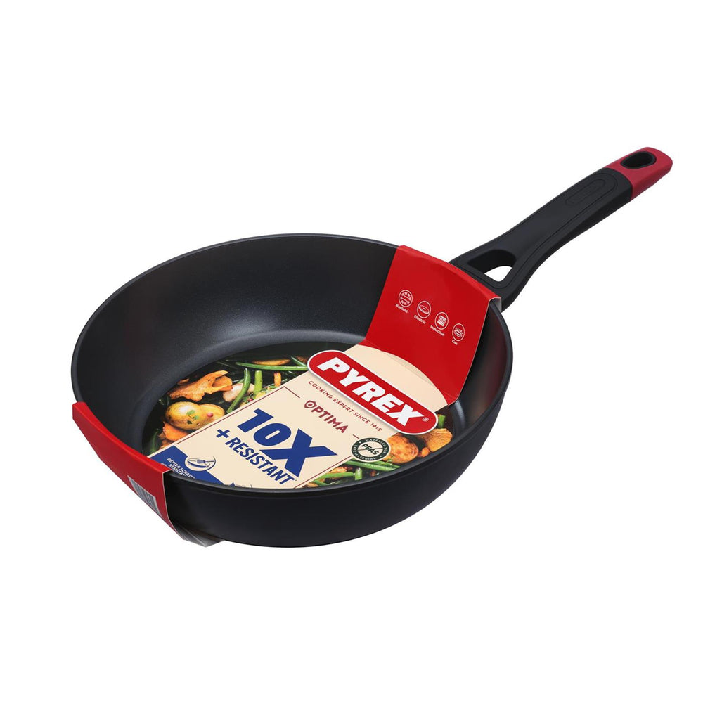 Pyrex optima+ diepe koekenpan ø28cm 10,9cm diep inductie voor o.a. inductie