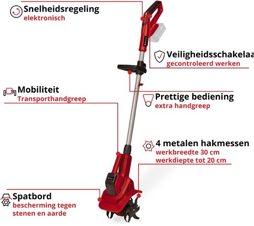 Einhell ge-cr 18 20 li e solo - accu grondfrees | 18v | zonder accu en lader - 3431210 - 3431210