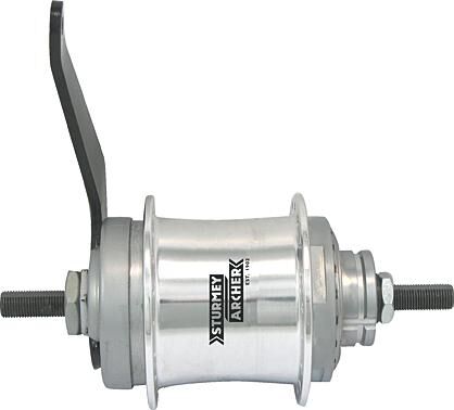Sturmey archer versnellingsnaaf onderdelenset duomatic kick-shift two-speed hub silver st.a with back pedal 32 hole