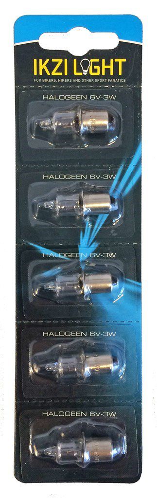 Lamp halogeen 6v 3w kraag voor