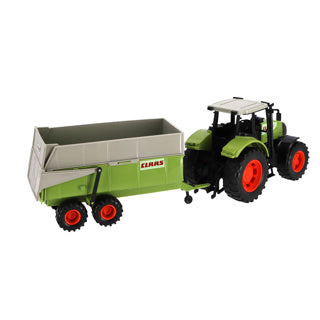 Dickie tractor claas ares met aanhanger