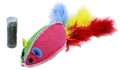 Cat 'n' caboodle gigantische muis met catnip en veren