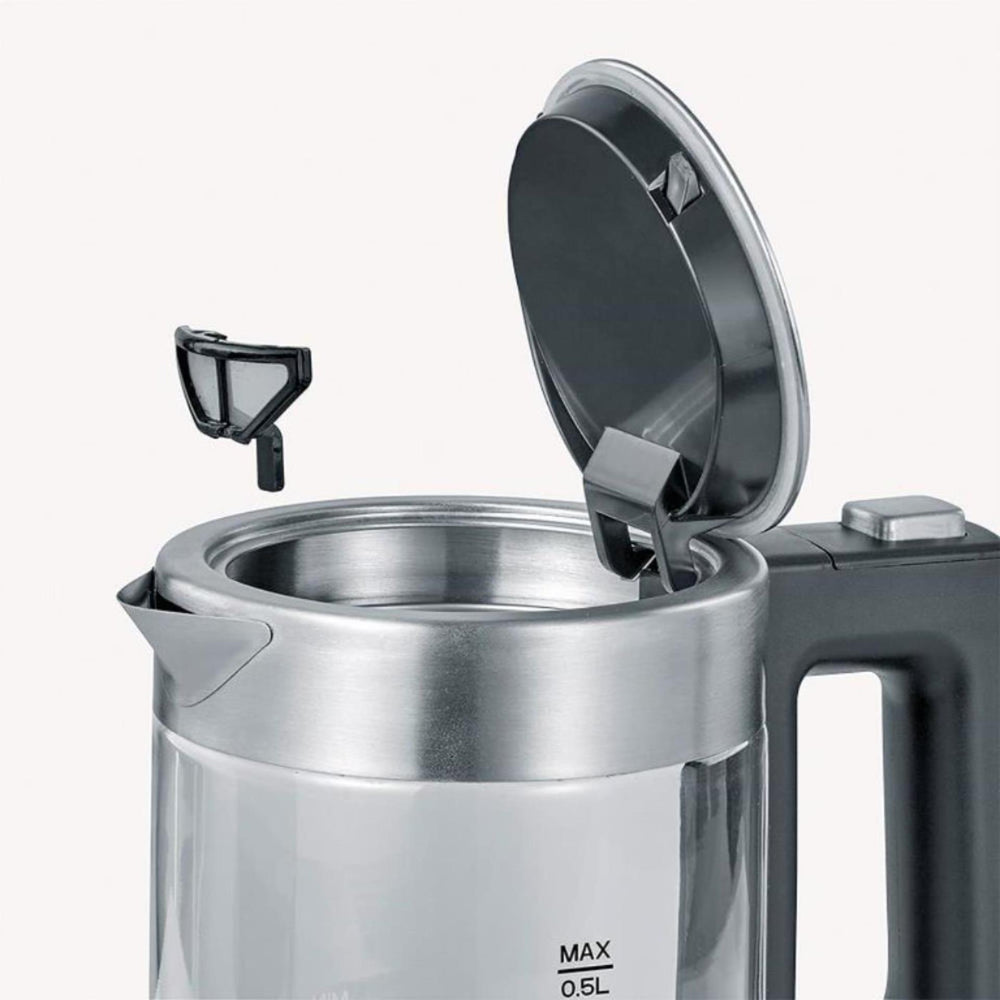 Severin glazen miniwaterkoker 1100w 0,5 l wk 3472