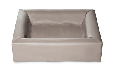 Bia bed kunstleer hoes hondenmand taupe