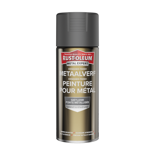 Rust-oleum 1071377 - metaalverf - gietijzer - 400m metal expert designer finish | 1 stuks