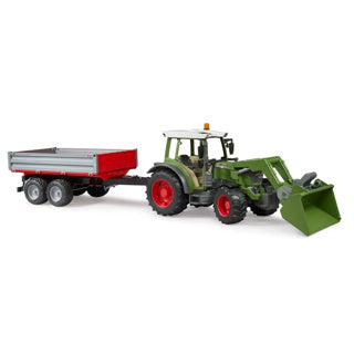 Bruder | 2182 fendt vario 211 | met voorlader en aanhanger