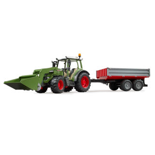 Bruder | 2182 fendt vario 211 | met voorlader en aanhanger