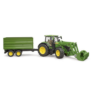 Bruder John Deere 7R 350 met Frontlader en transportaanha