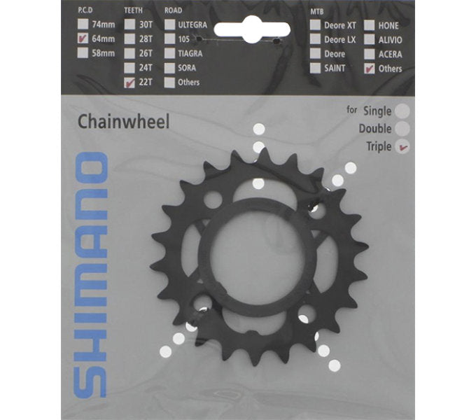 Shimano kettingblad acera fc-m391 chain ring shim.acera fc-m391 26t.64mm,t521