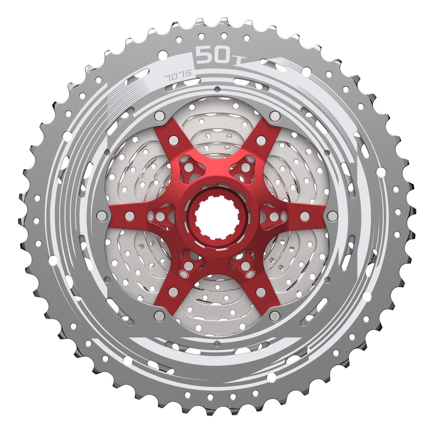 Cassette 11 vitesses Sunrace CSMX8 11-42T - rouge argent