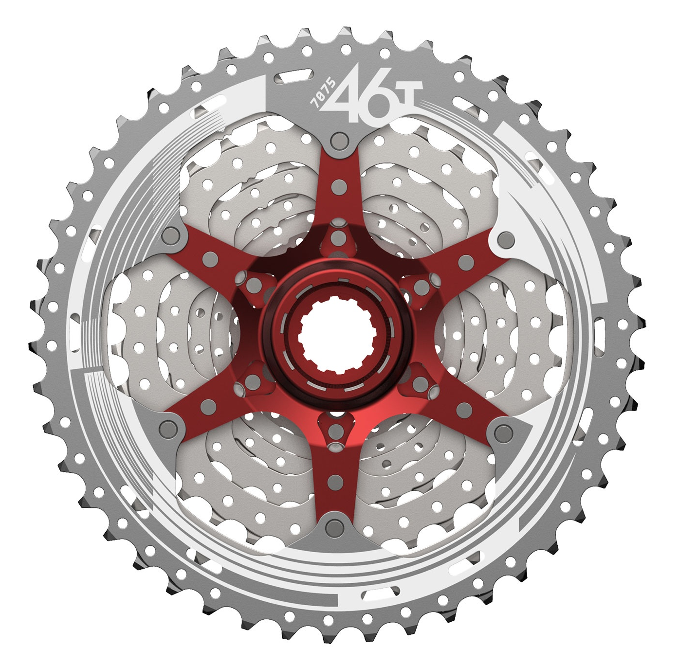 SunRace csmx3 10-speed cassette 11-42t. zilvermetallic