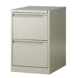 Archiefkast 2 laden bisley cylinderslot beige
