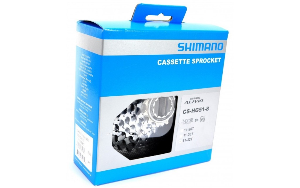 Cassette 8 vitesses Shimano Alivio HG51 11-30T
