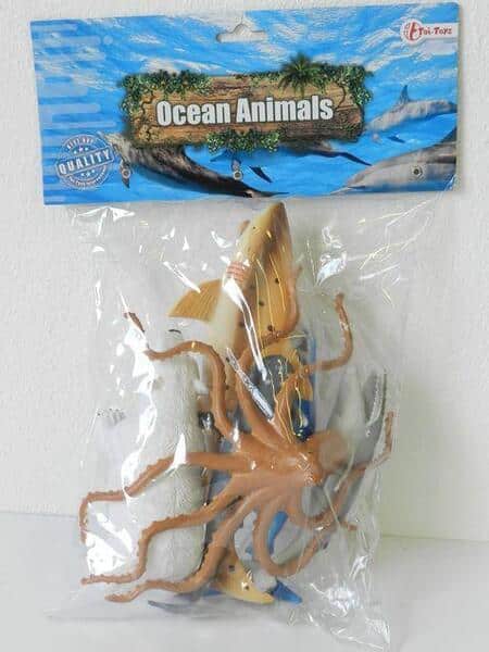 Jonotoys oceaandieren 5 stuks in zak