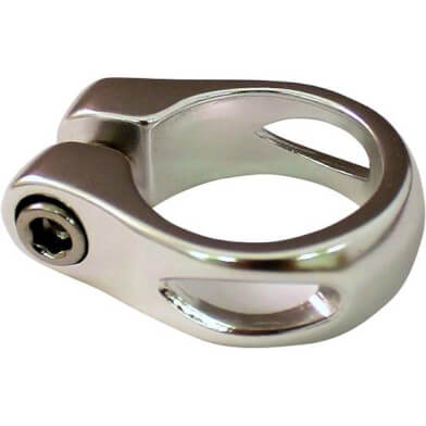 Union zadelpenklem 34,9mm sleuf zilver