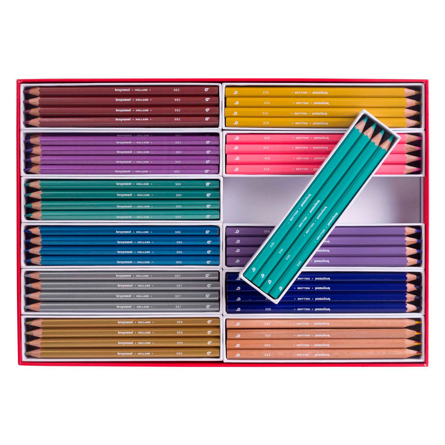 Bruynzeel mega kleurpotlodenset metallic trendkleuren