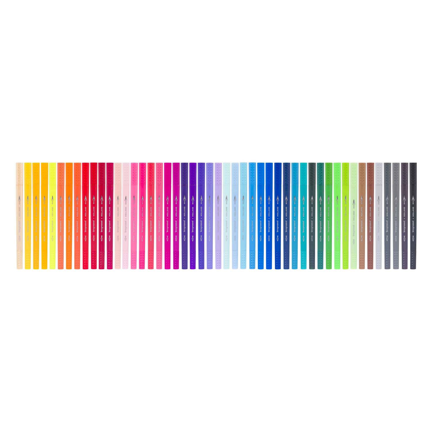 Bruynzeel creatives fineliner penseelpenset 48 kleuren