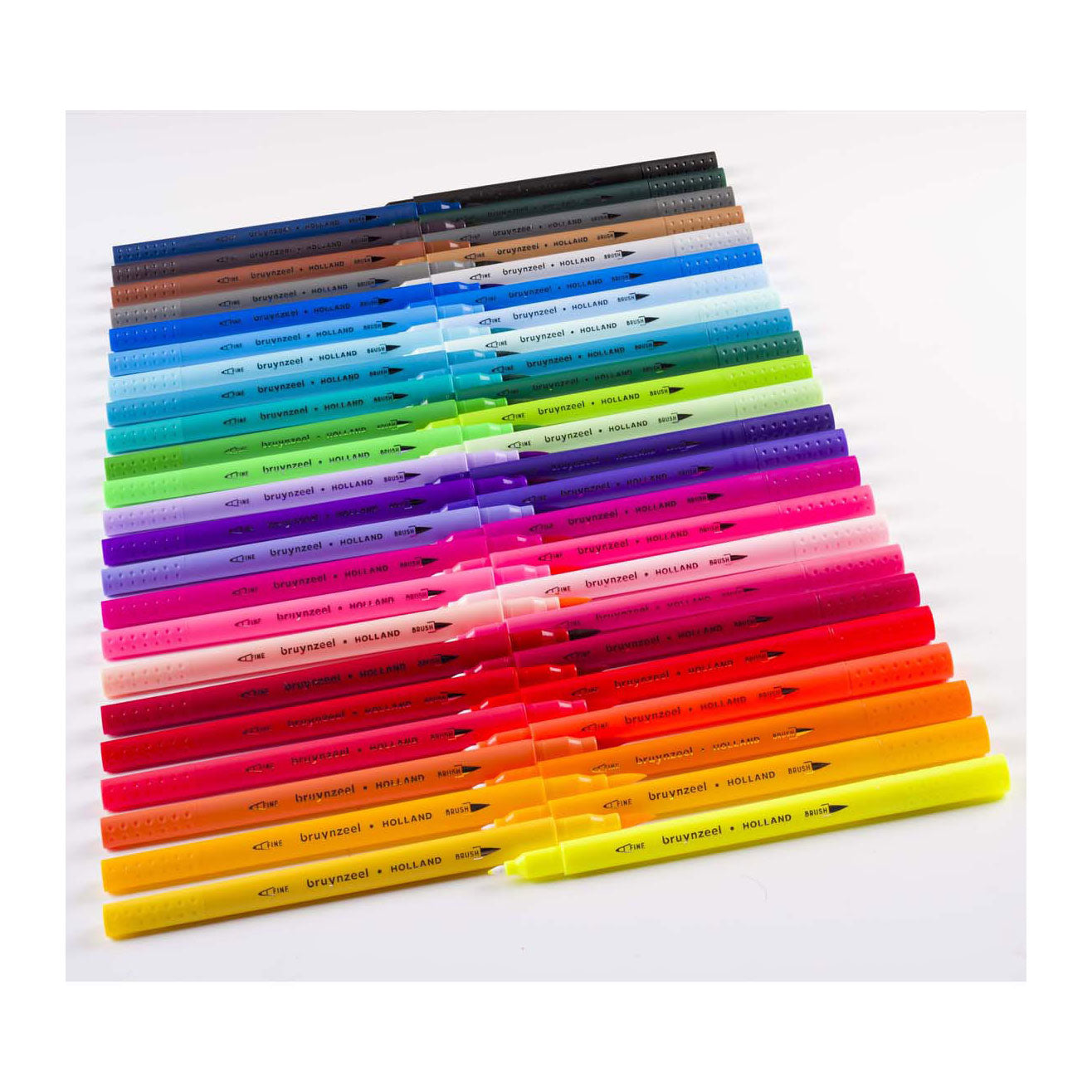Bruynzeel creatives fineliner penseelpenset 48 kleuren