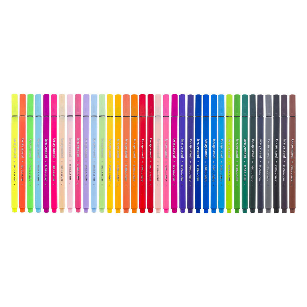 Bruynzeel finelinerset 36 kleuren