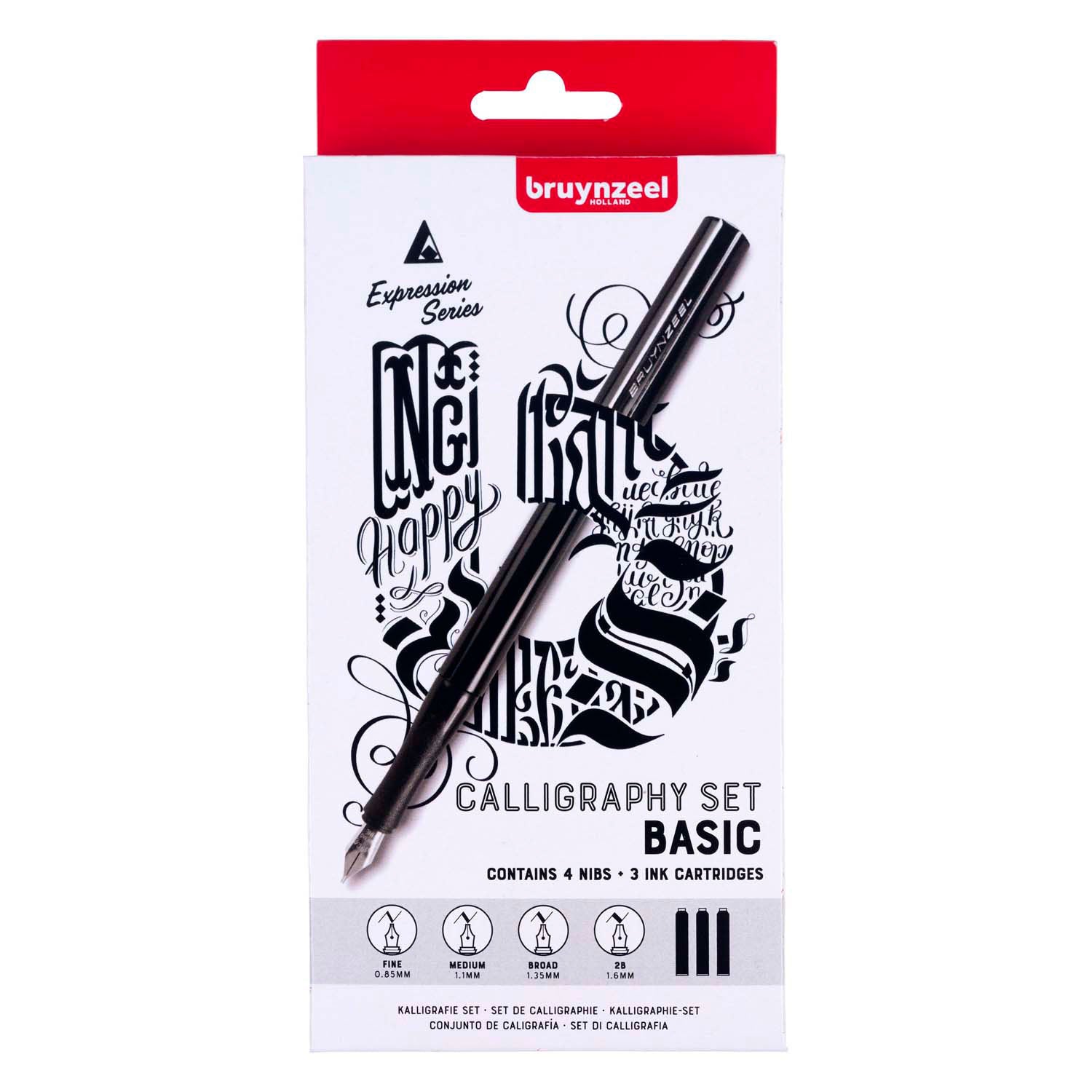 Bruynzeel kalligrafieset 8-delig