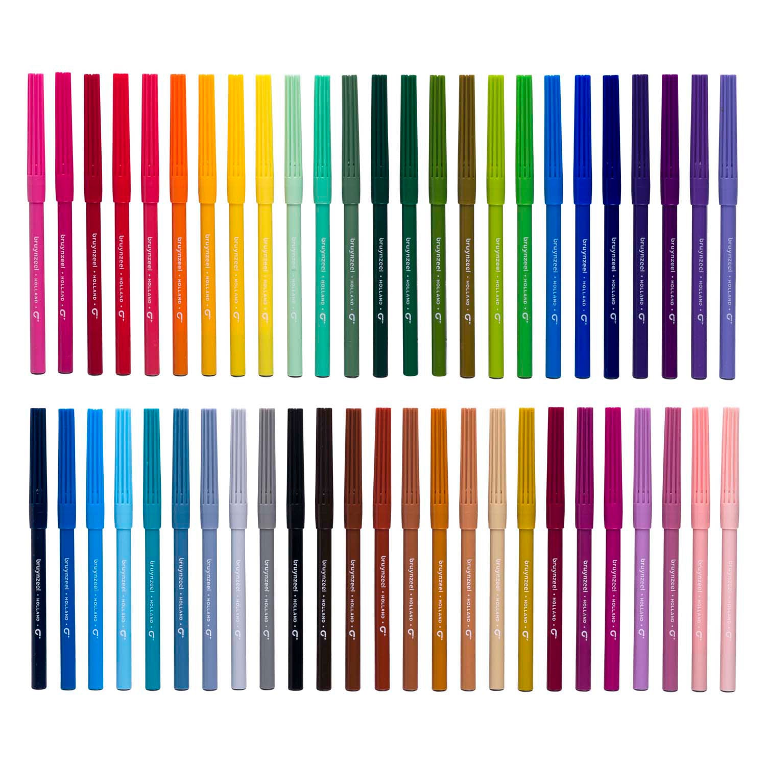 Bruynzeel viltstiftenset, 50 kleuren