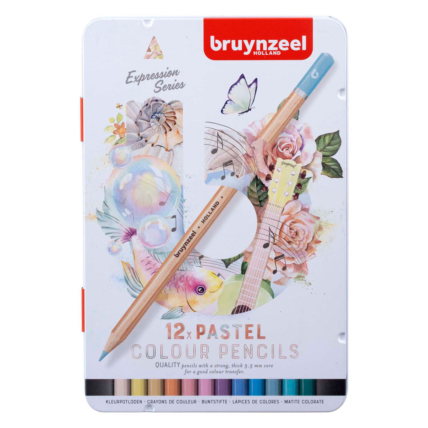 Bruynzeel expression kleurpotloden pasteltinten blik 12