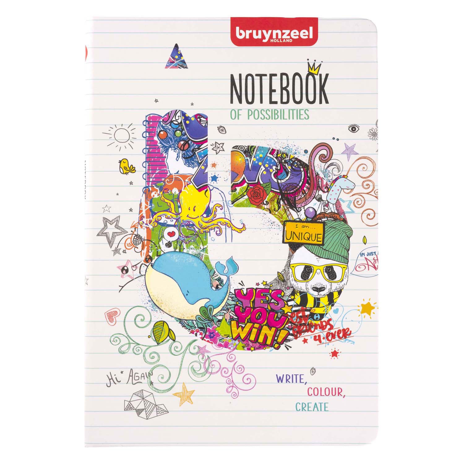 Bruynzeel notitieboek a5 80 gram 160 pagina's