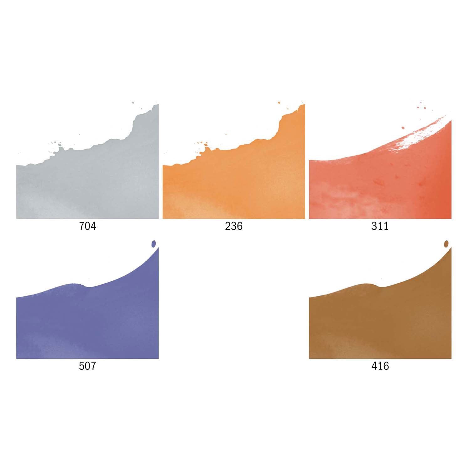 Bruynzeel ecoline vloeibare waterverfset extra, 5x30ml