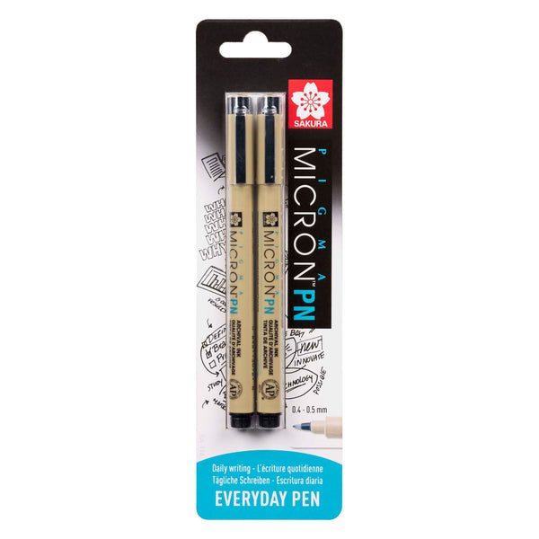 Sakura pigma micron pn zwart, 2 stuks