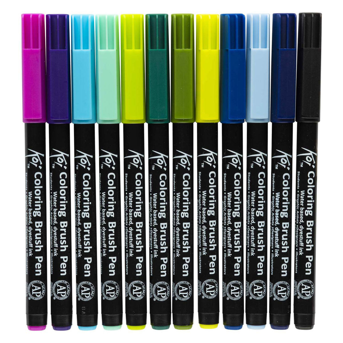 Sakura koi coloring brush pen set | 24 kleuren