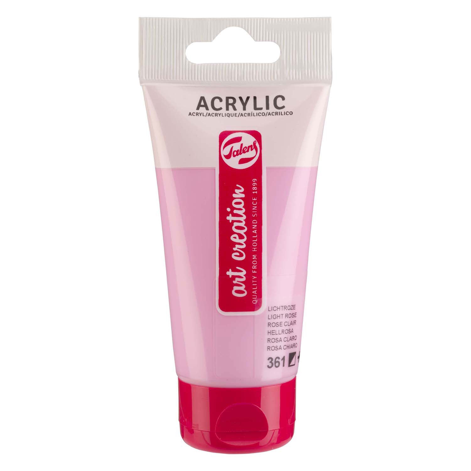 Talens art creation acrylverf tube 75ml lichtroze 361