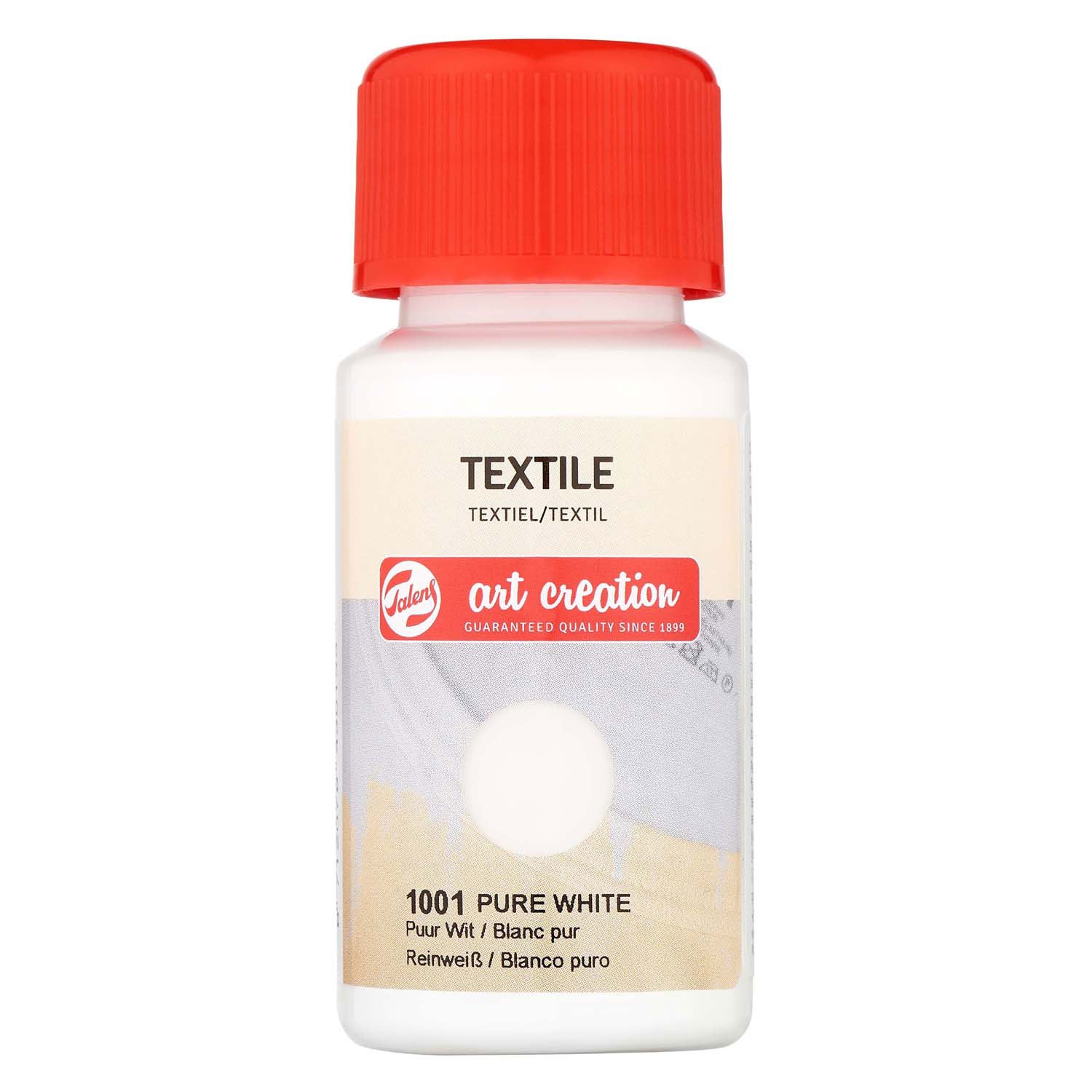 Talens art creation textielfles 50ml puurwit 1001