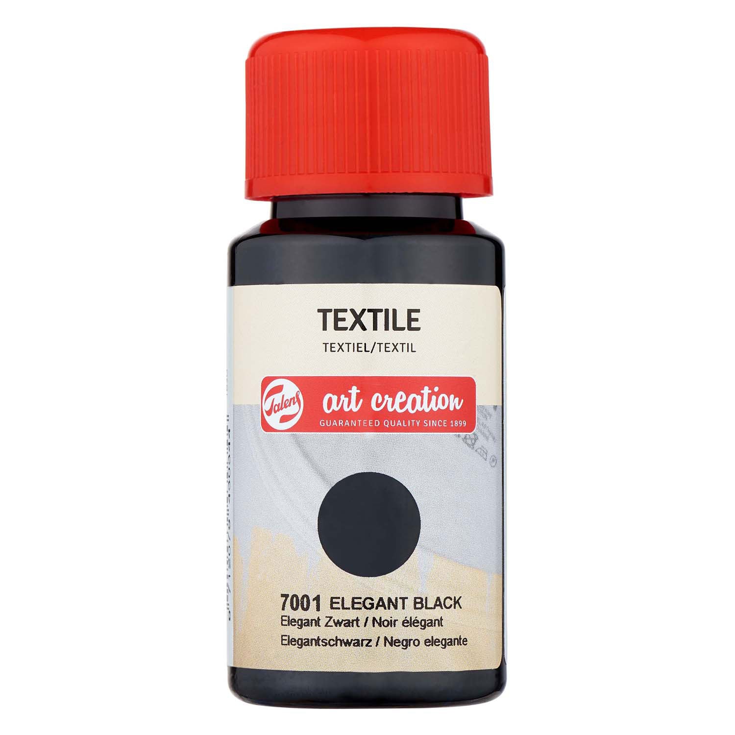 Talens art creation textielfles 50ml elegant zwart 7001