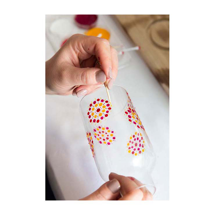 Talens art creation glas porseleintransp. 4x30ml rozefrost