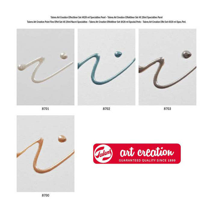 Talens art creation effektliner set 4x28ml specialtiesparel