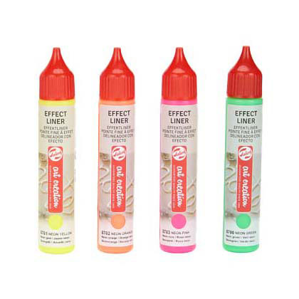 Talens art creation effektlinerset 4x28ml neon