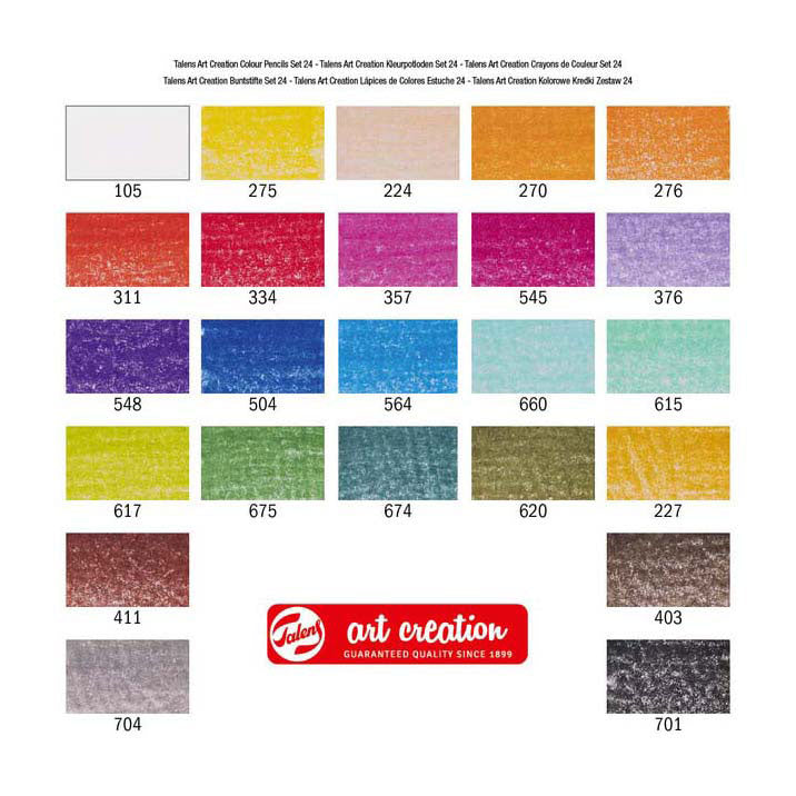 Talens art creation kleurpotloden set 24