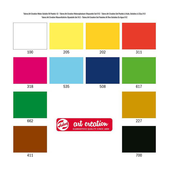 Talens art creation wateroplosbare oliepastels set 12
