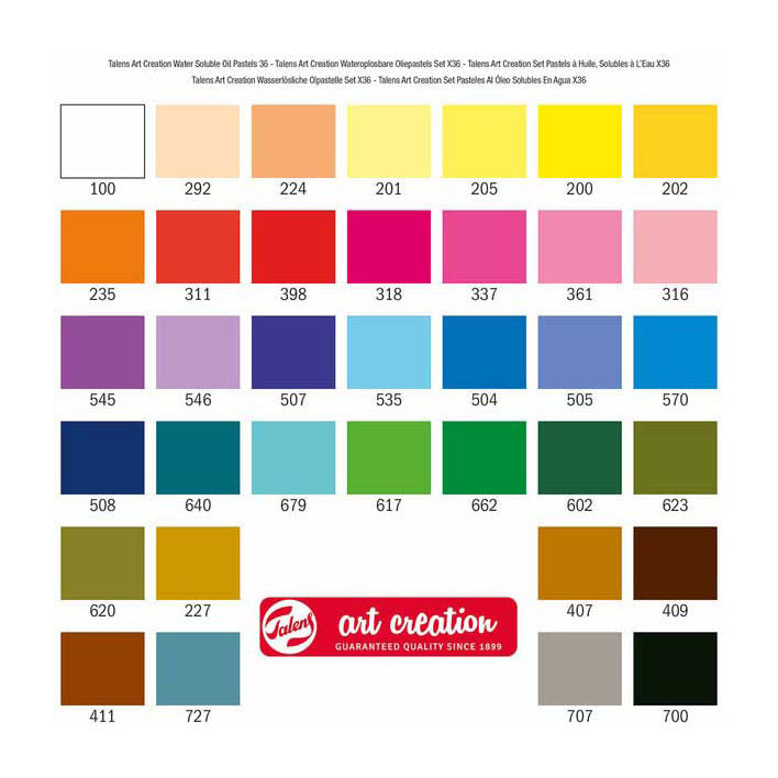 Talens art creation wateroplosbare oliepastels set 36