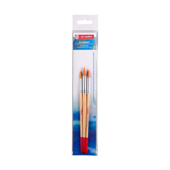 Talens art creation aquarelpenselenset v 3 rond - polyester