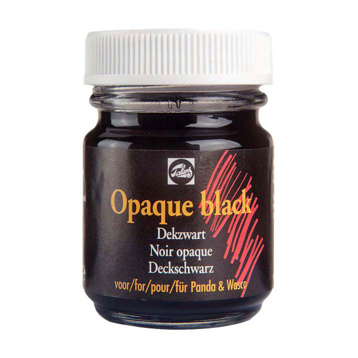 Talens dekzwart pot 50ml