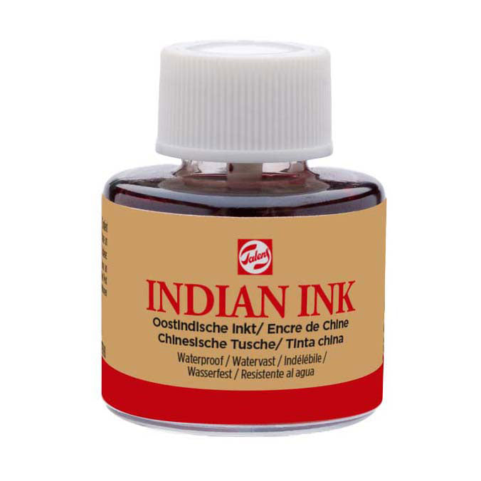 Talens oostindische inkt fles 11ml zwart 700