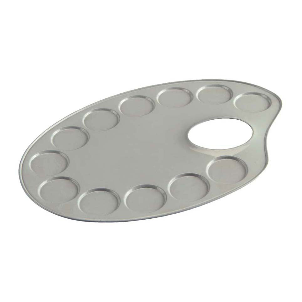 Talens palet metaal ovaal 12,6x18,5cm