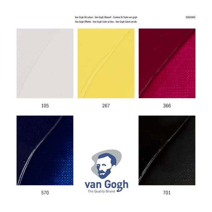 Van gogh olieverf primaire mengset, 5x20ml