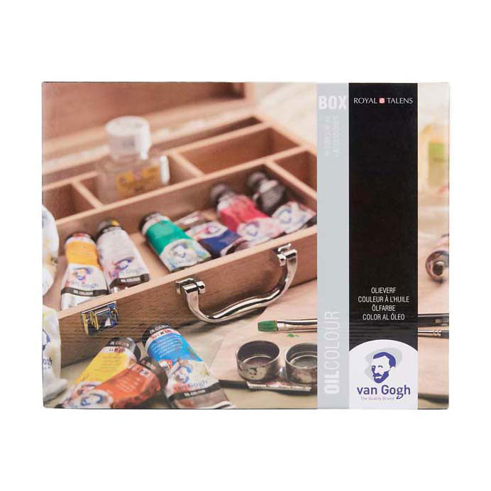 Van gogh olieverfkist basic met 10 kleuren 40ml