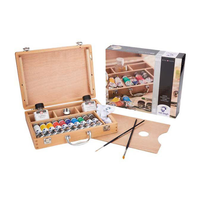 Van gogh olieverfkist basic met 10 kleuren 40ml
